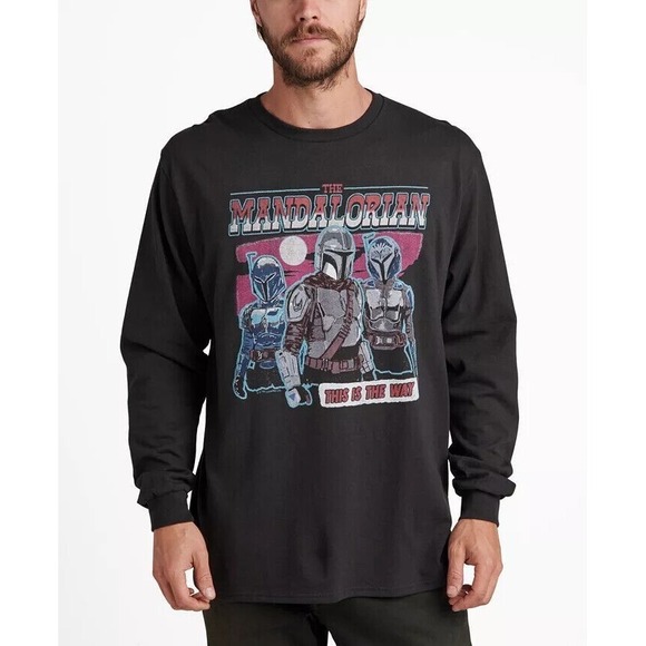 Junk Food Clothing Other - Star Wars Mandalorian Long Sleeve T-shirtMen's  LARGE This Is The Way Mandalore